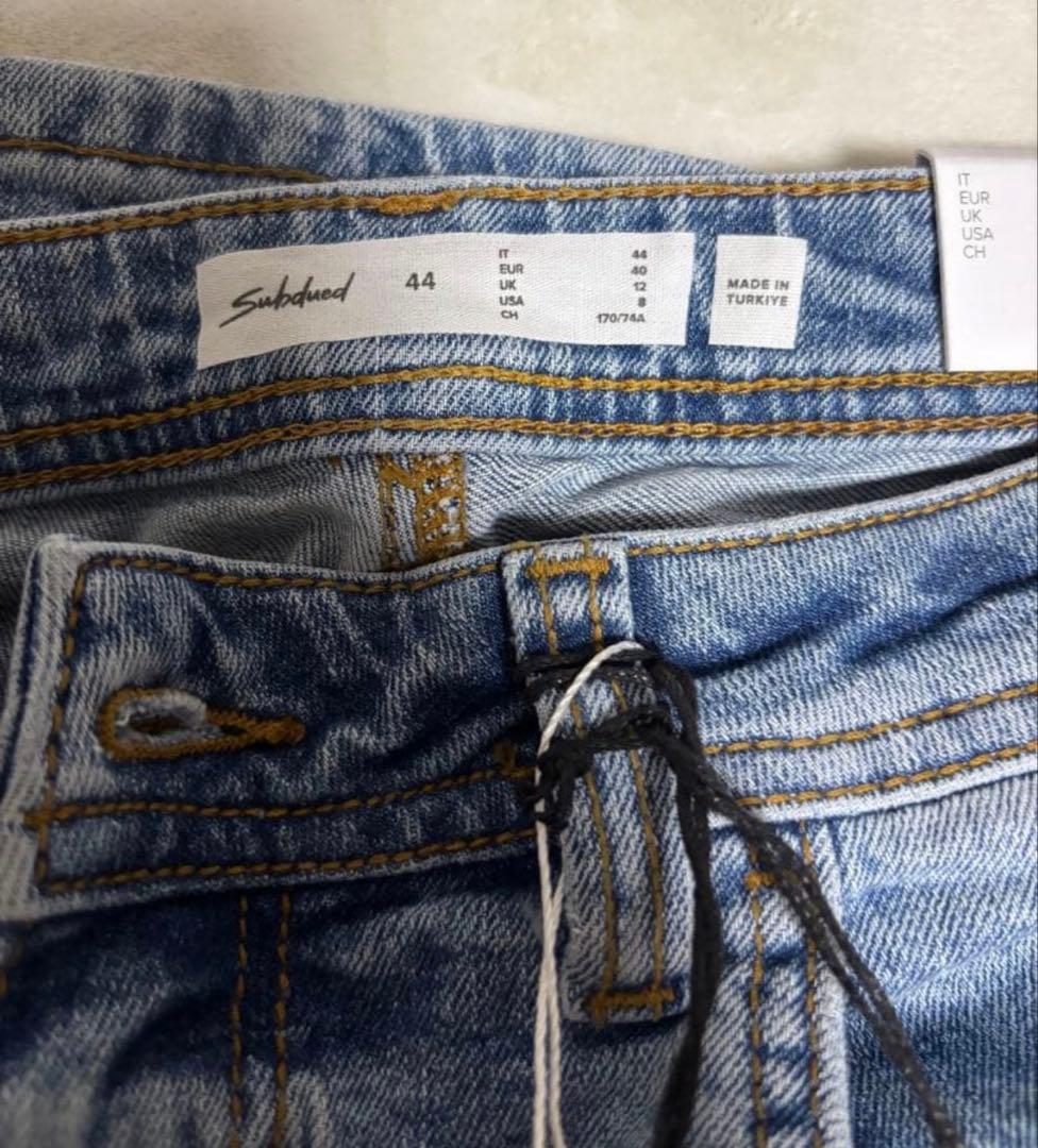 パンツ subdued Ripped flare jeans