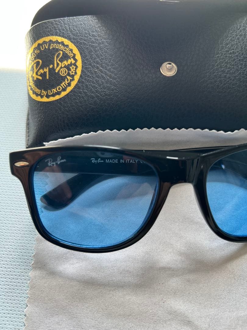 Ray-Ban ブラック ブルー サングラス