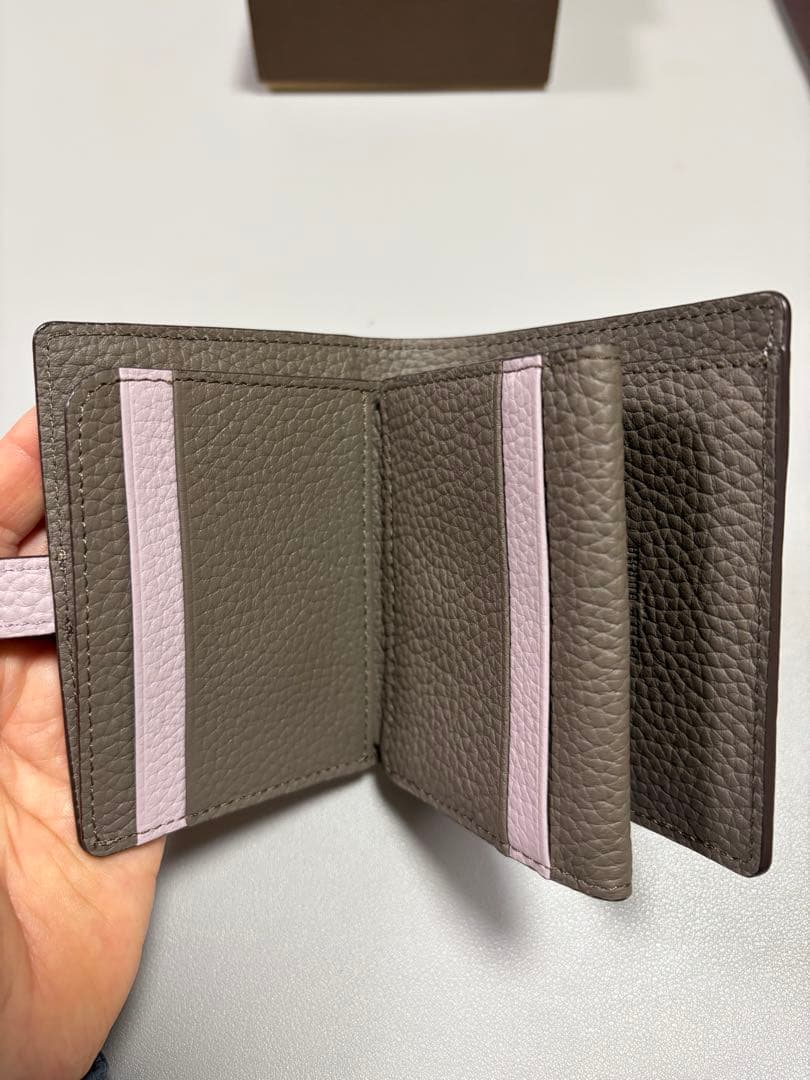PELLE BORSA 二つ折り財布 Reinette ライラック