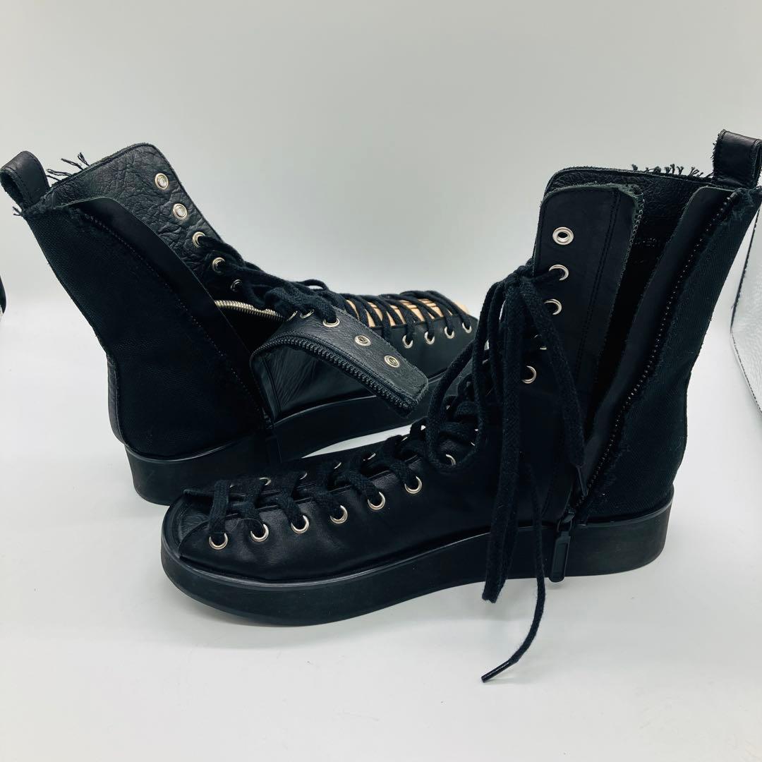 極美品✨リミフゥ　アーカイブ　レースアップブーツ　サイドジップ　タグ付き　6