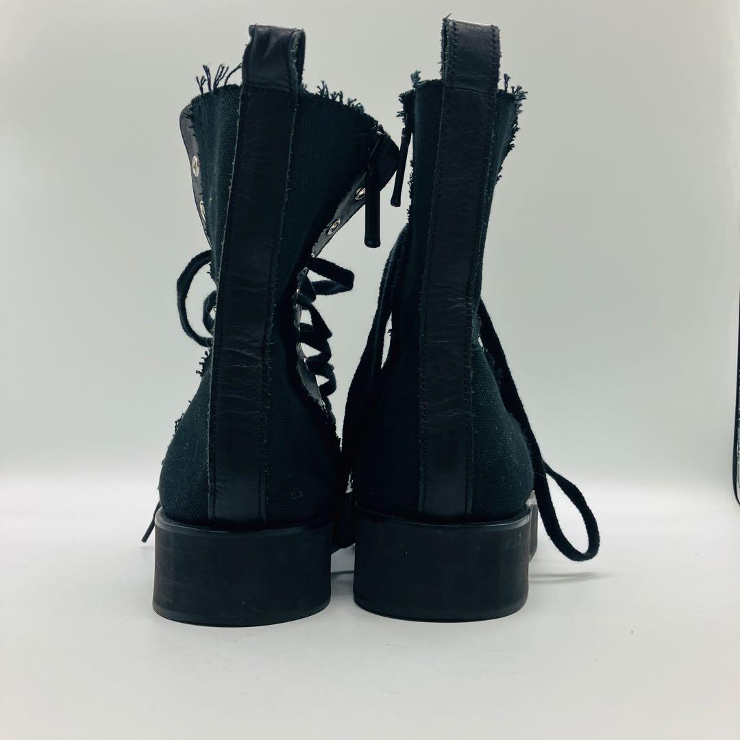 極美品✨リミフゥ　アーカイブ　レースアップブーツ　サイドジップ　タグ付き　6