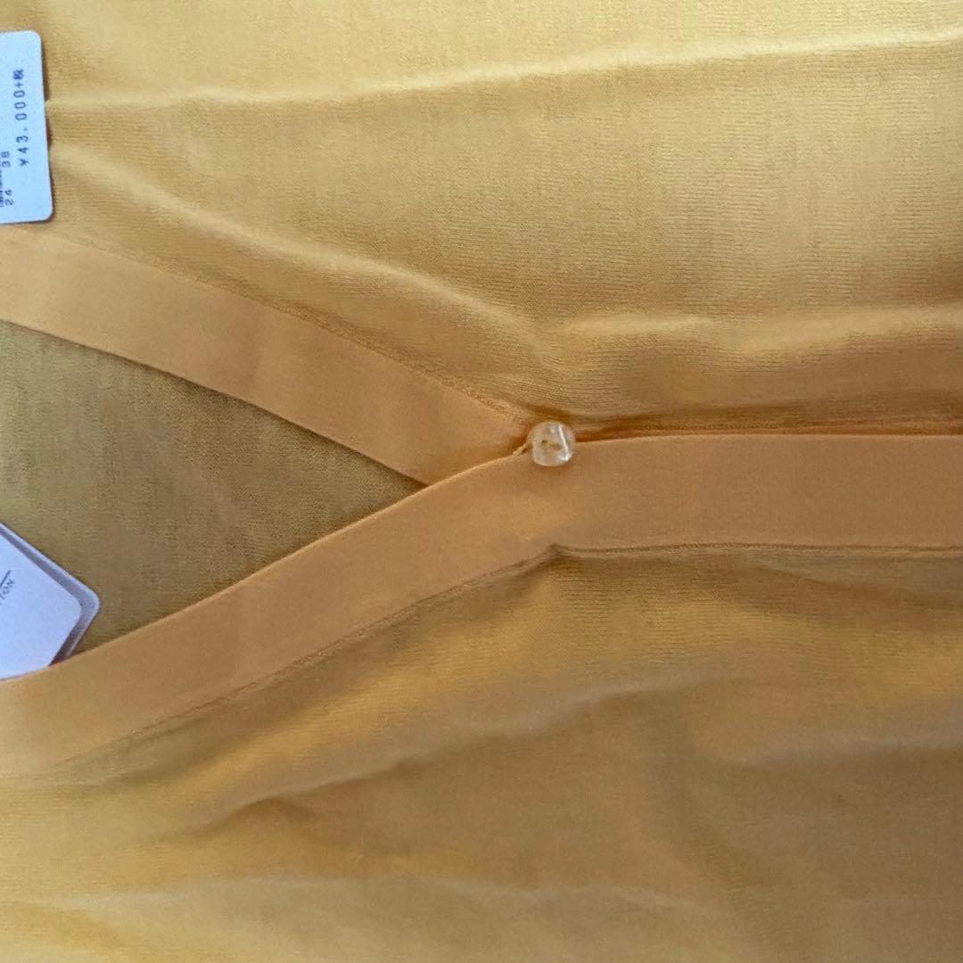 アクア　EL MIDAS からし色イエロー 半袖トップス 長袖ロングカーデ