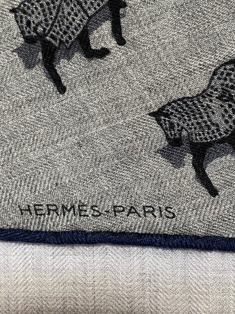 HERMES 馬柄スカーフロザンジュGM