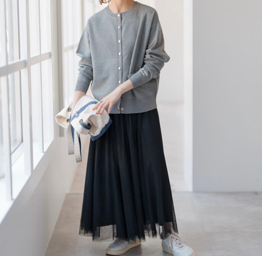 Spick&Span 2way スナップボタンロゴニット　フリーサイズ