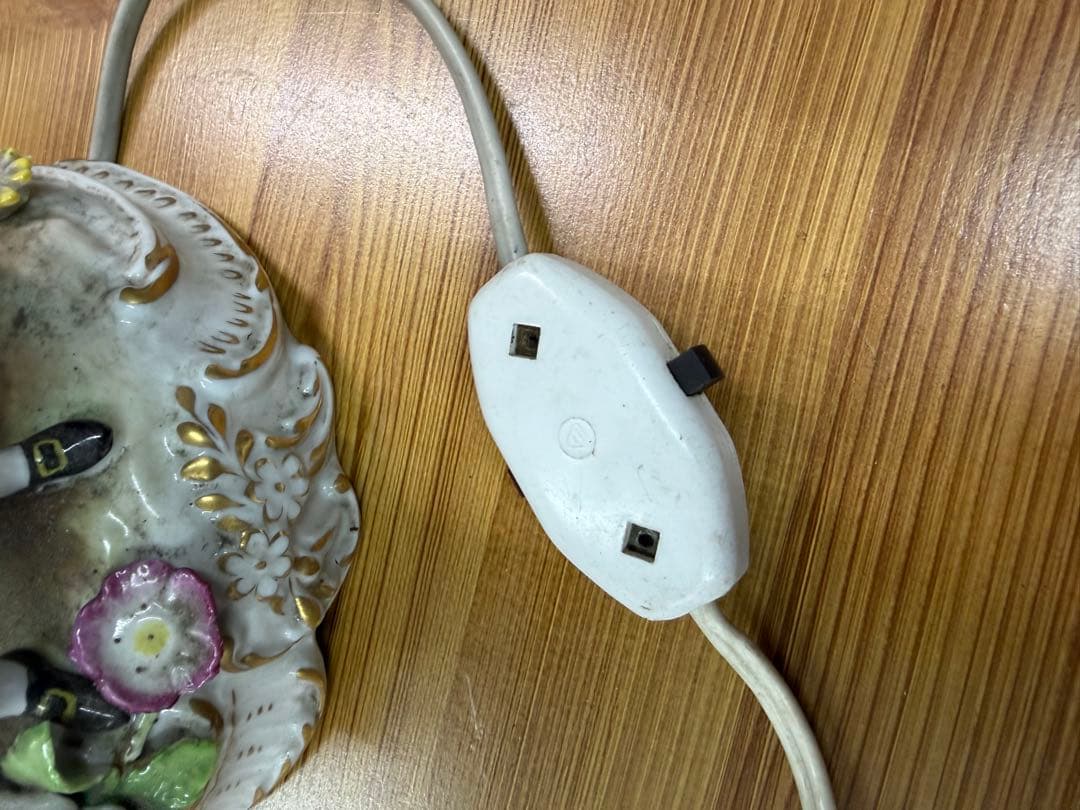 アンティーク陶器製ランプ
