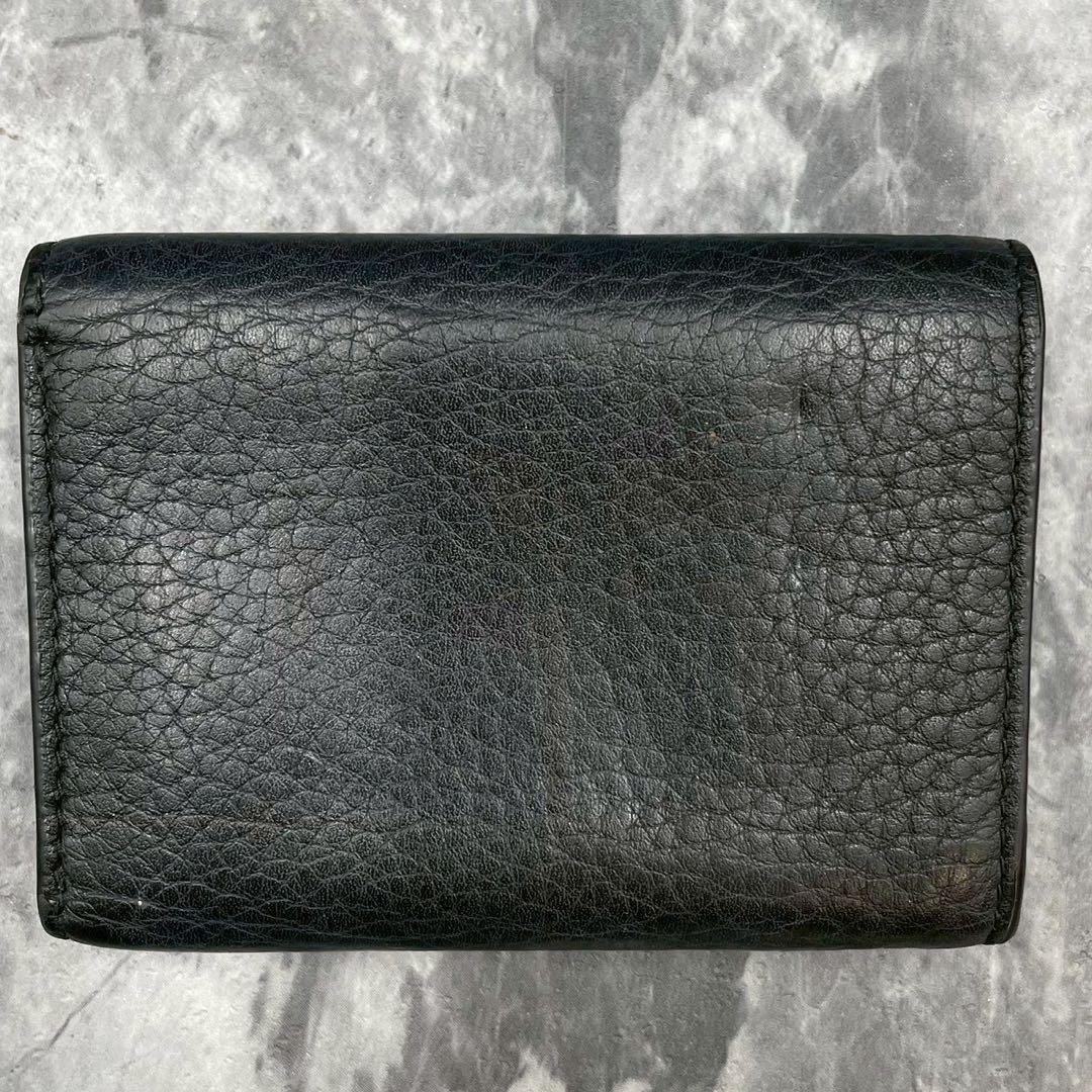 美品✨PRADA ミニ財布　VITELLO DAINO シボ革