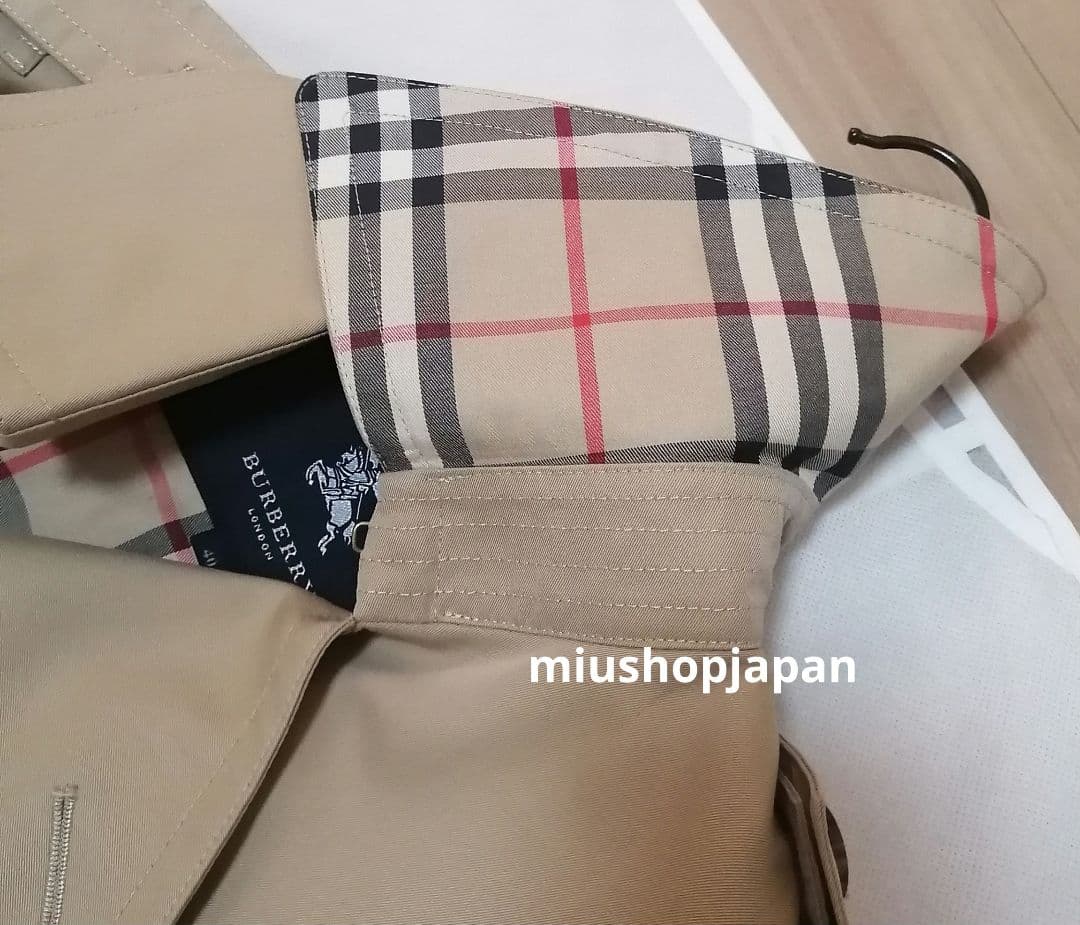 本物上質●40サイズ バーバリー トレンチコート BURBERRY　ハニー
