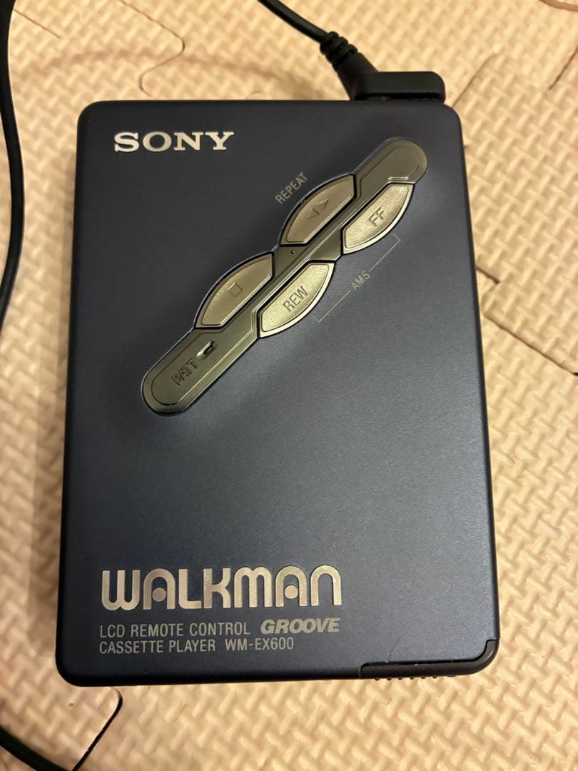 【ジャンク】動作未確認　SONYウォークマンWM-EX600 ネイビー