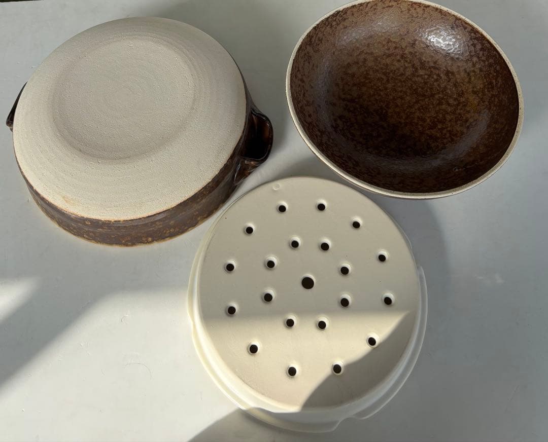 【新品未使用】土鍋 9号 蒸し鍋 深鍋 3〜4人用 萬古焼 陶器