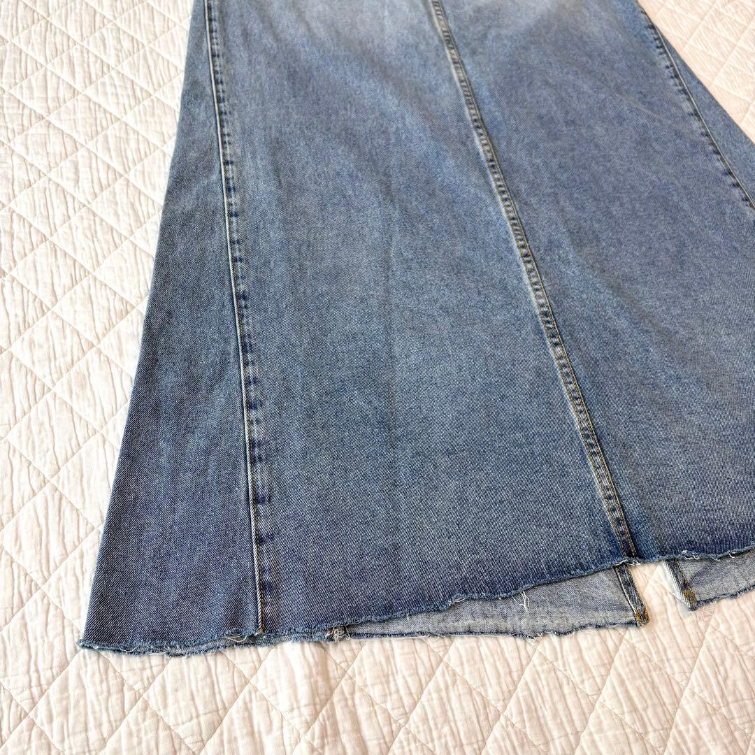 relume 9oz C/R ジョイントデニムスカート ロング 美品