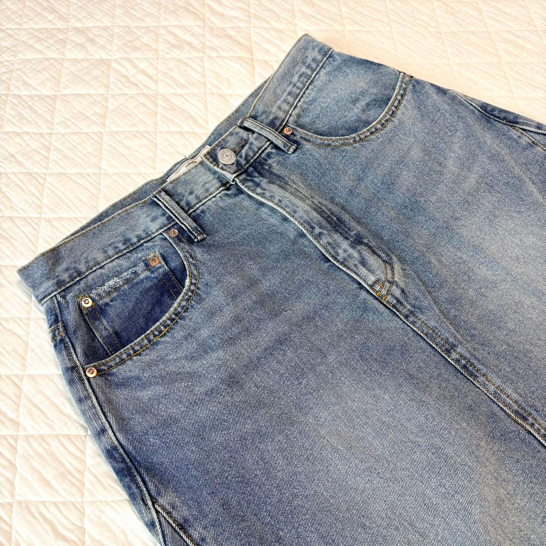 relume 9oz C/R ジョイントデニムスカート ロング 美品