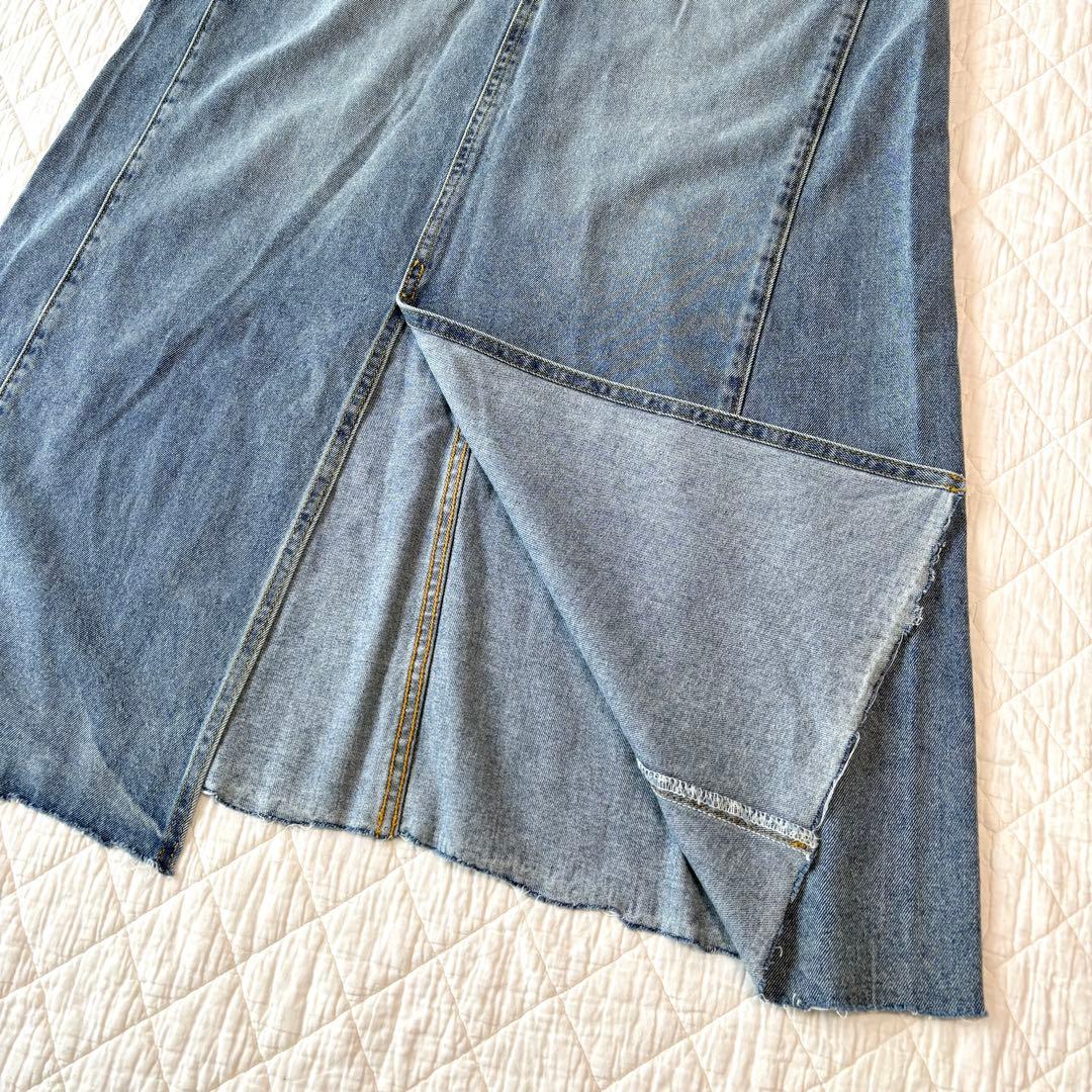 relume 9oz C/R ジョイントデニムスカート ロング 美品
