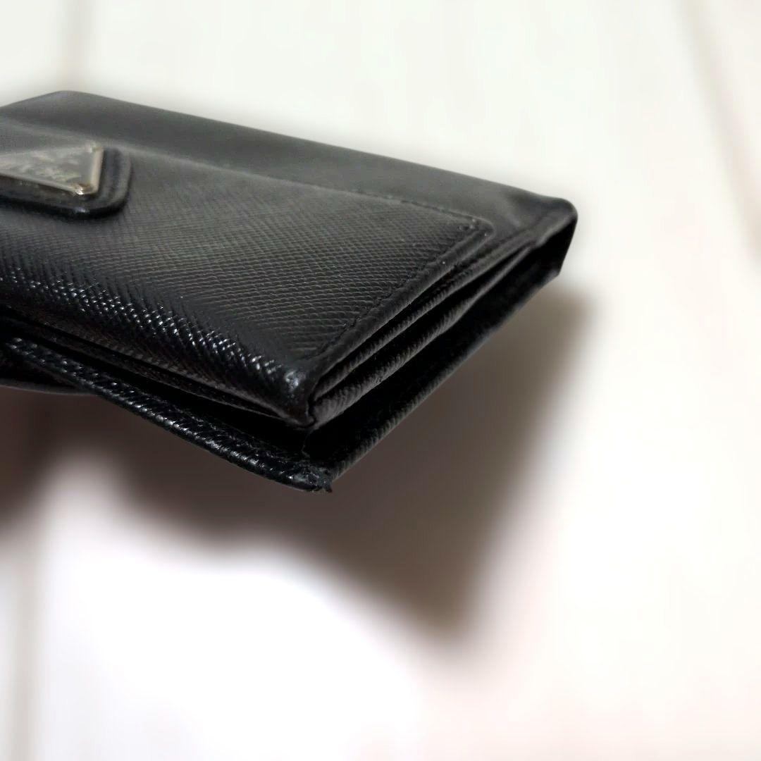 大祐【要写真確認】PRADA サフィアーノレザー 二つ折り財布