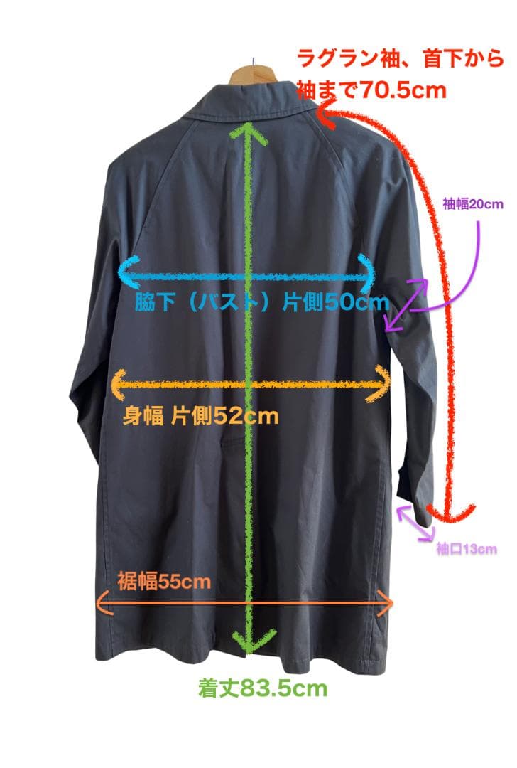 【美品】HYKE ハイク ライナー付き ステンカラーコート サイズ2 ブラック