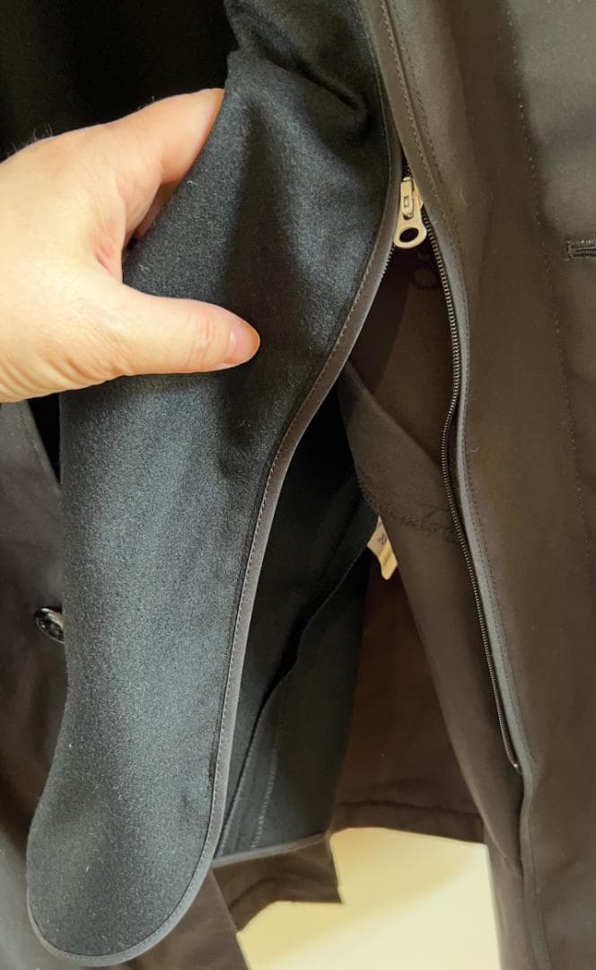【美品】HYKE ハイク ライナー付き ステンカラーコート サイズ2 ブラック