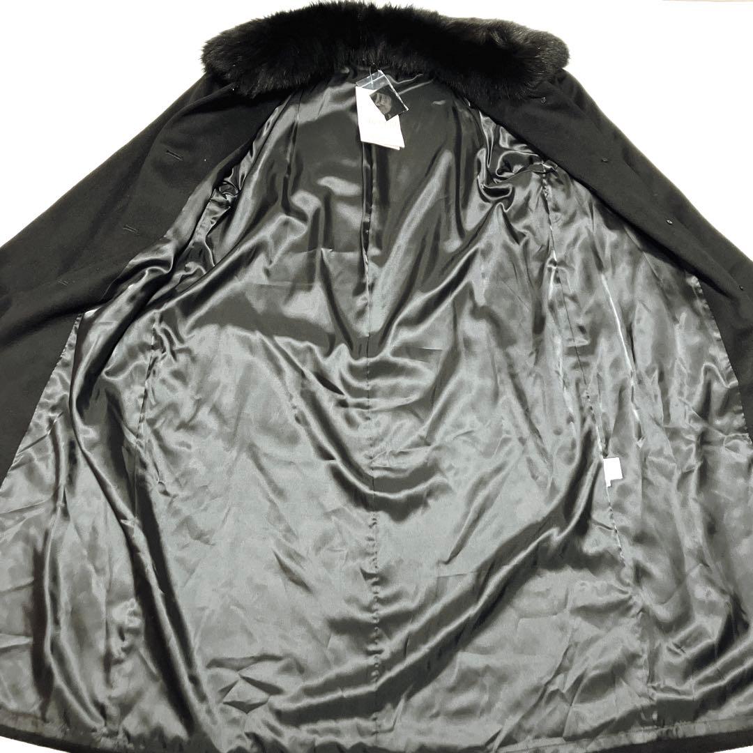 バンビ ✨新品 タグ付✨カシミヤ100% ブラックロングコート