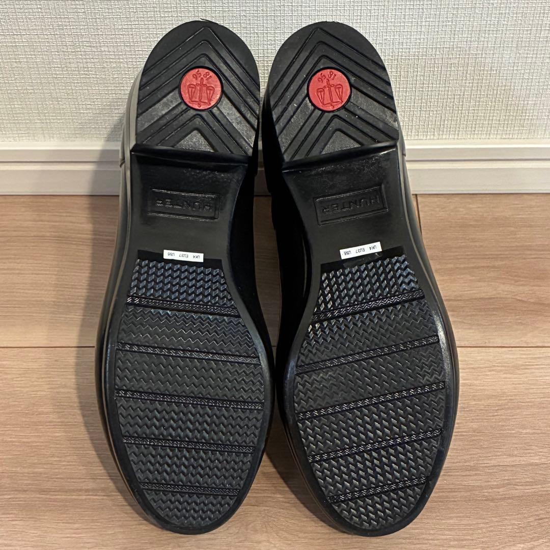 未使用品　ハンター　ブラック サイドゴア レインブーツ　レインシューズ　23