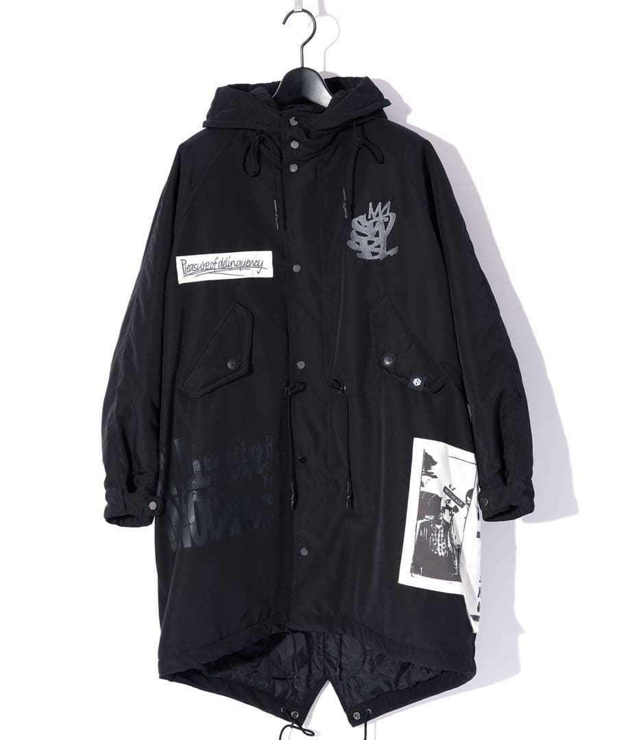 ジャケット・アウター switchblade FISHTAIL MODS COAT (GRAPHIC)