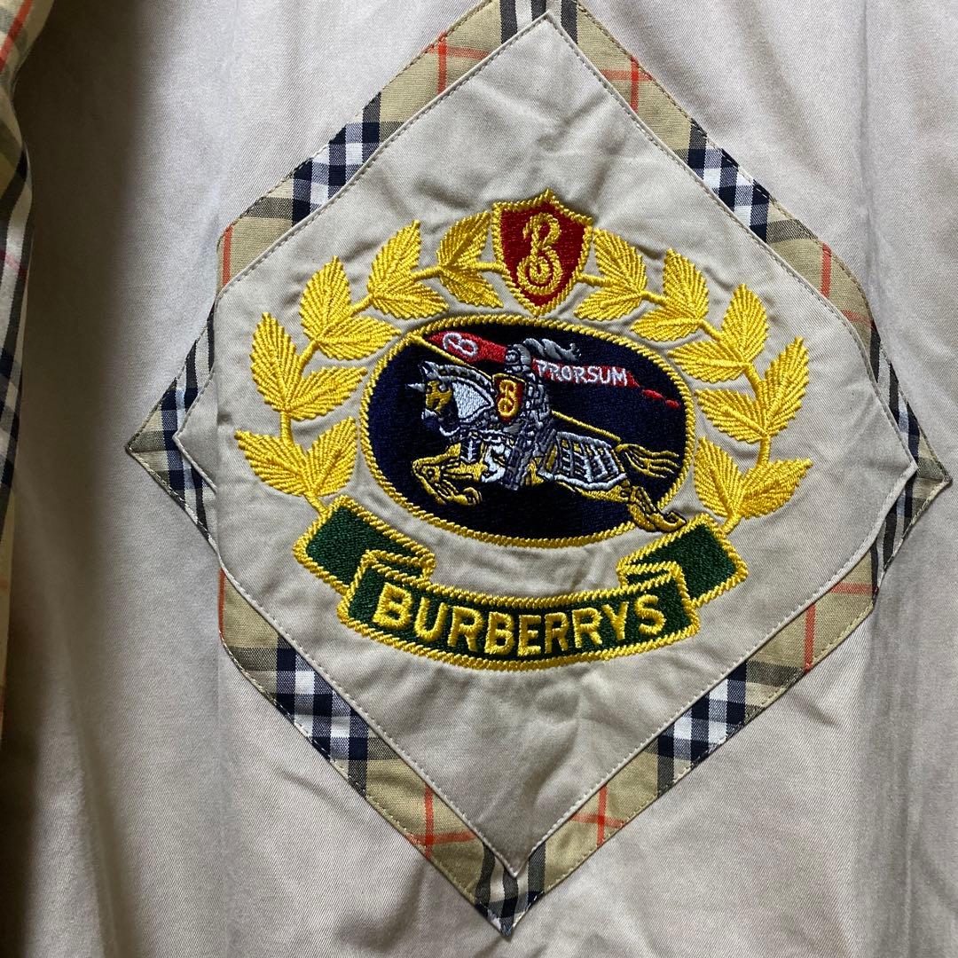 Burberry BEG/無地 オールド 刻印金ボタン コート 7号