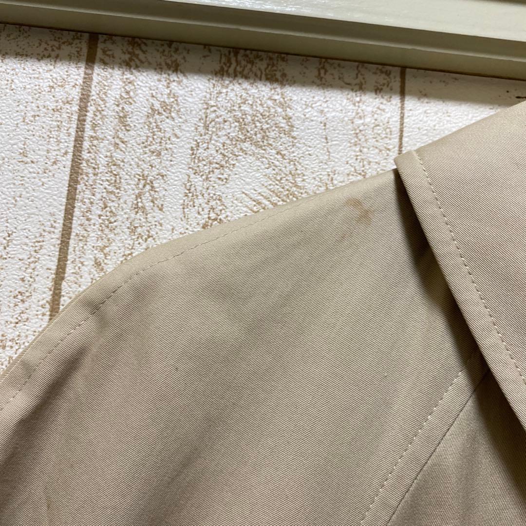 Burberry BEG/無地 オールド 刻印金ボタン コート 7号