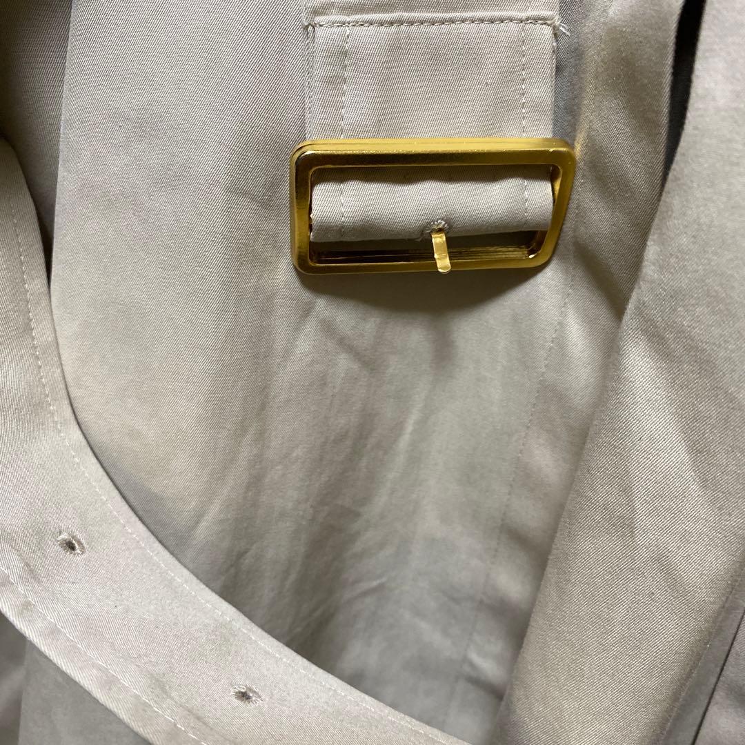 Burberry BEG/無地 オールド 刻印金ボタン コート 7号