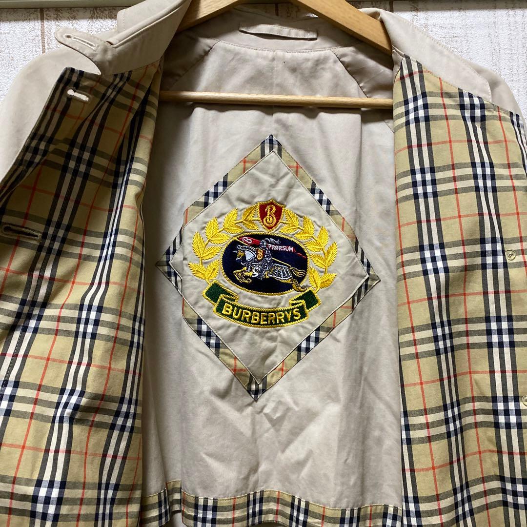 Burberry BEG/無地 オールド 刻印金ボタン コート 7号