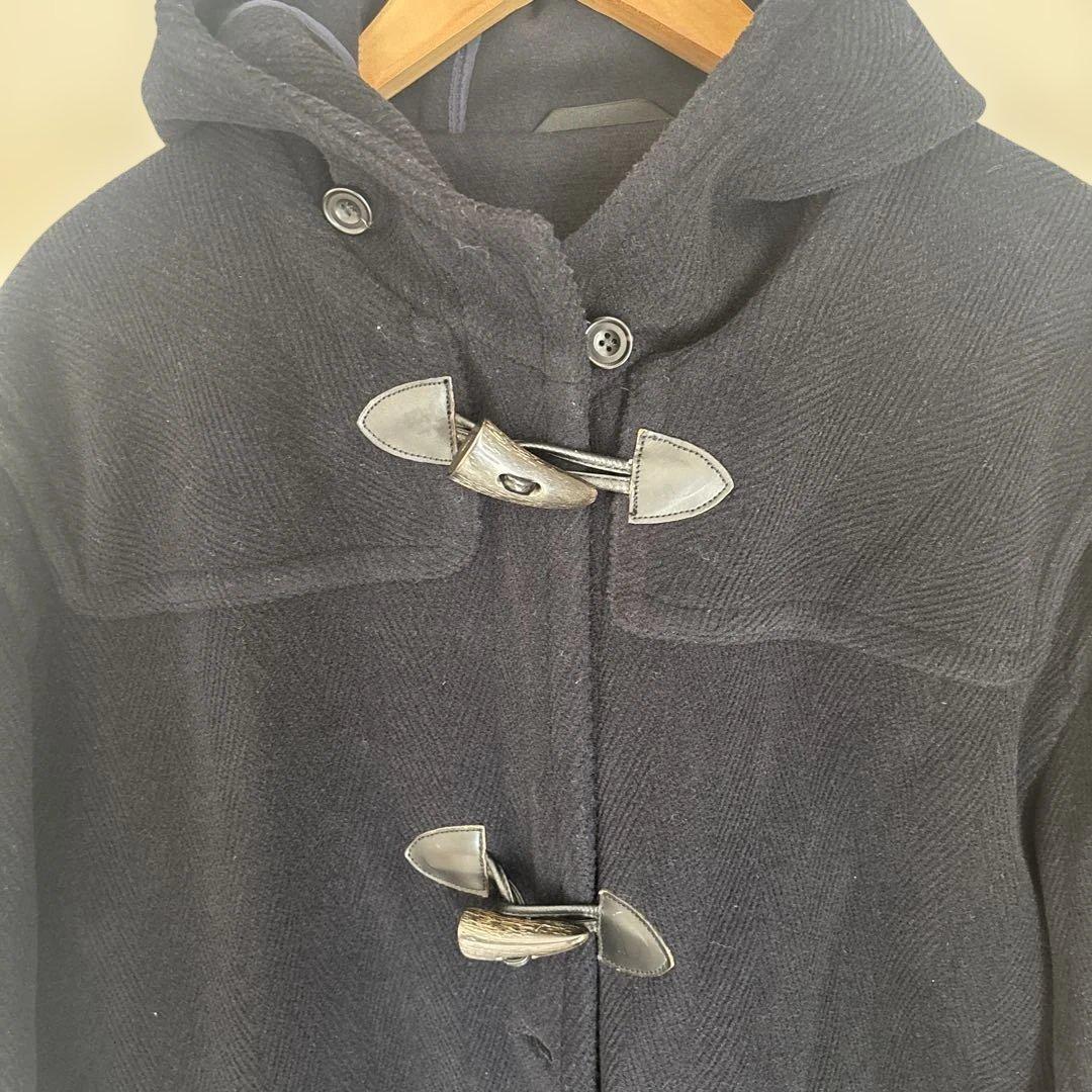 【美品】ラルフローレン/オーバーサイズダッフルコート/ヘリンボーン/ネイビー/紺