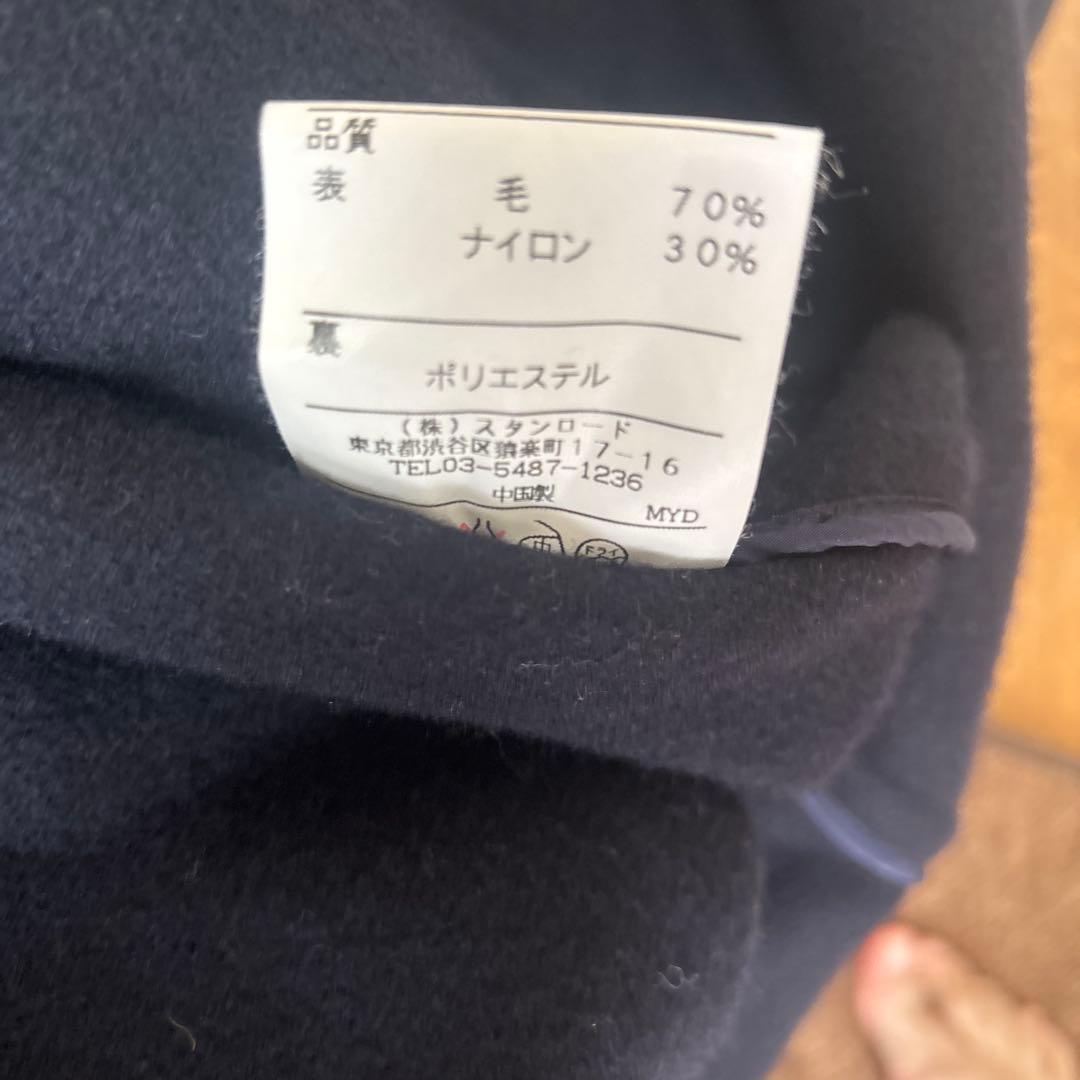 【美品】ラルフローレン/オーバーサイズダッフルコート/ヘリンボーン/ネイビー/紺