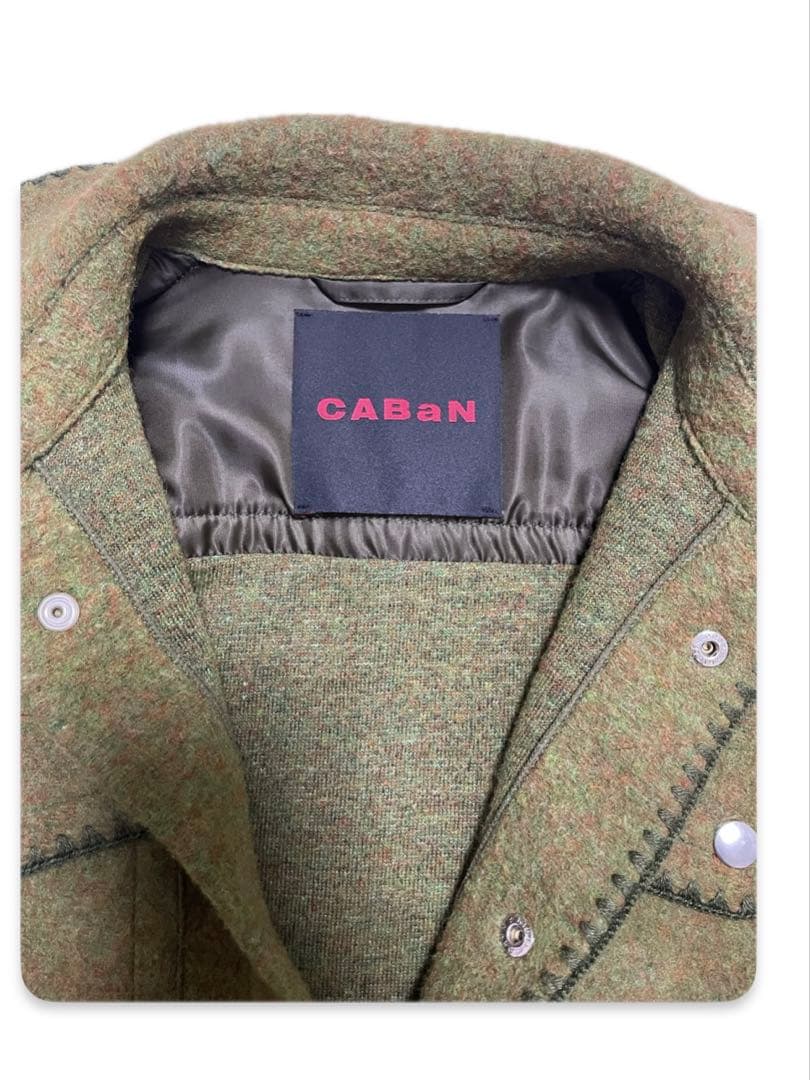 CABaNウールフリースシャツブルゾン