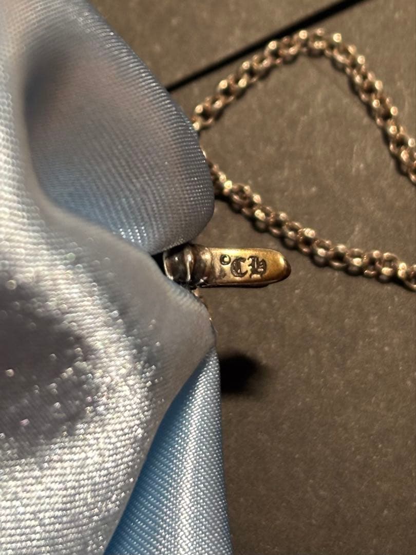 CHROME HEARTS クロスチャーム ネックレス　サファイア