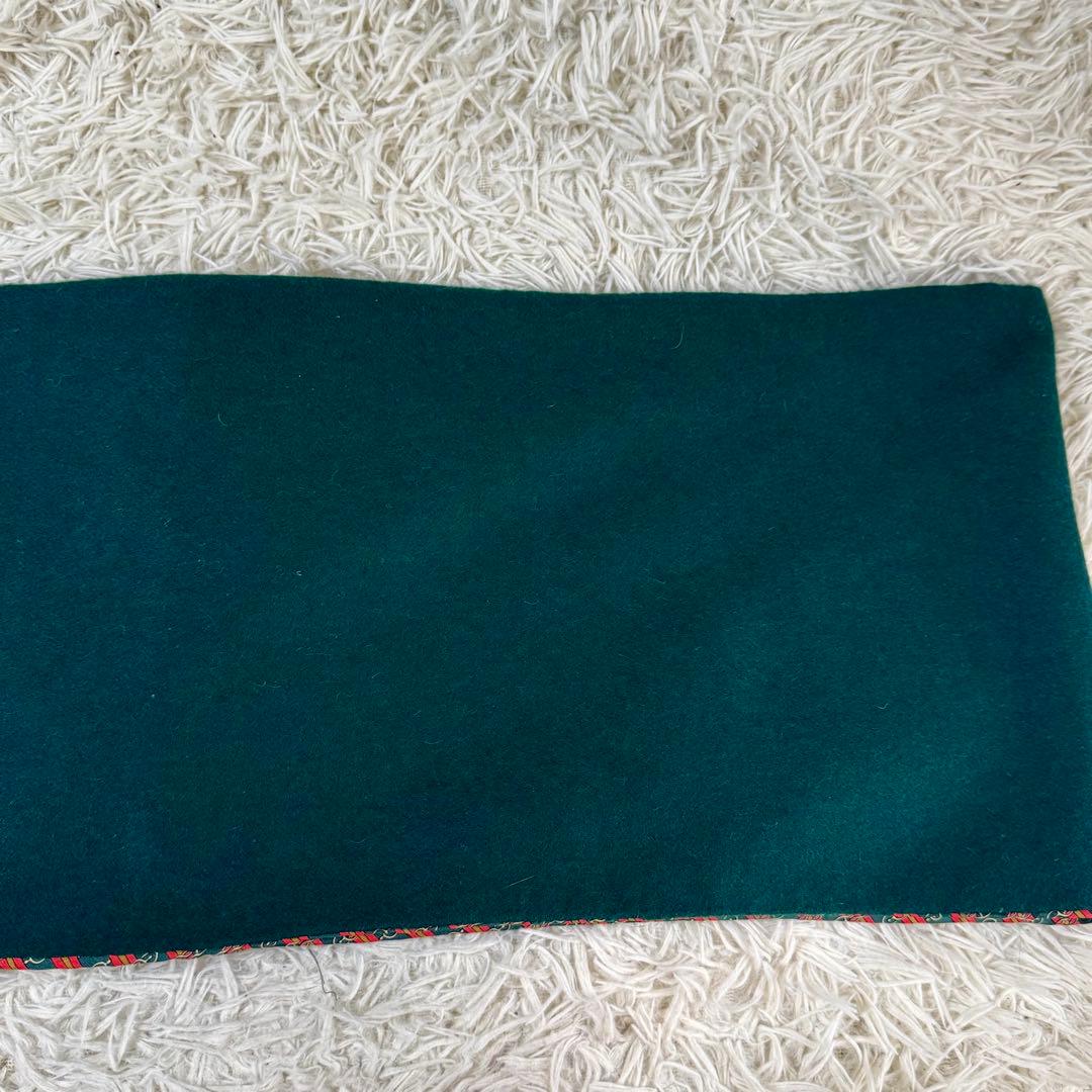 エルメス　マルジェラ期　カシミヤシルク混　マフラー　ストール　グリーン