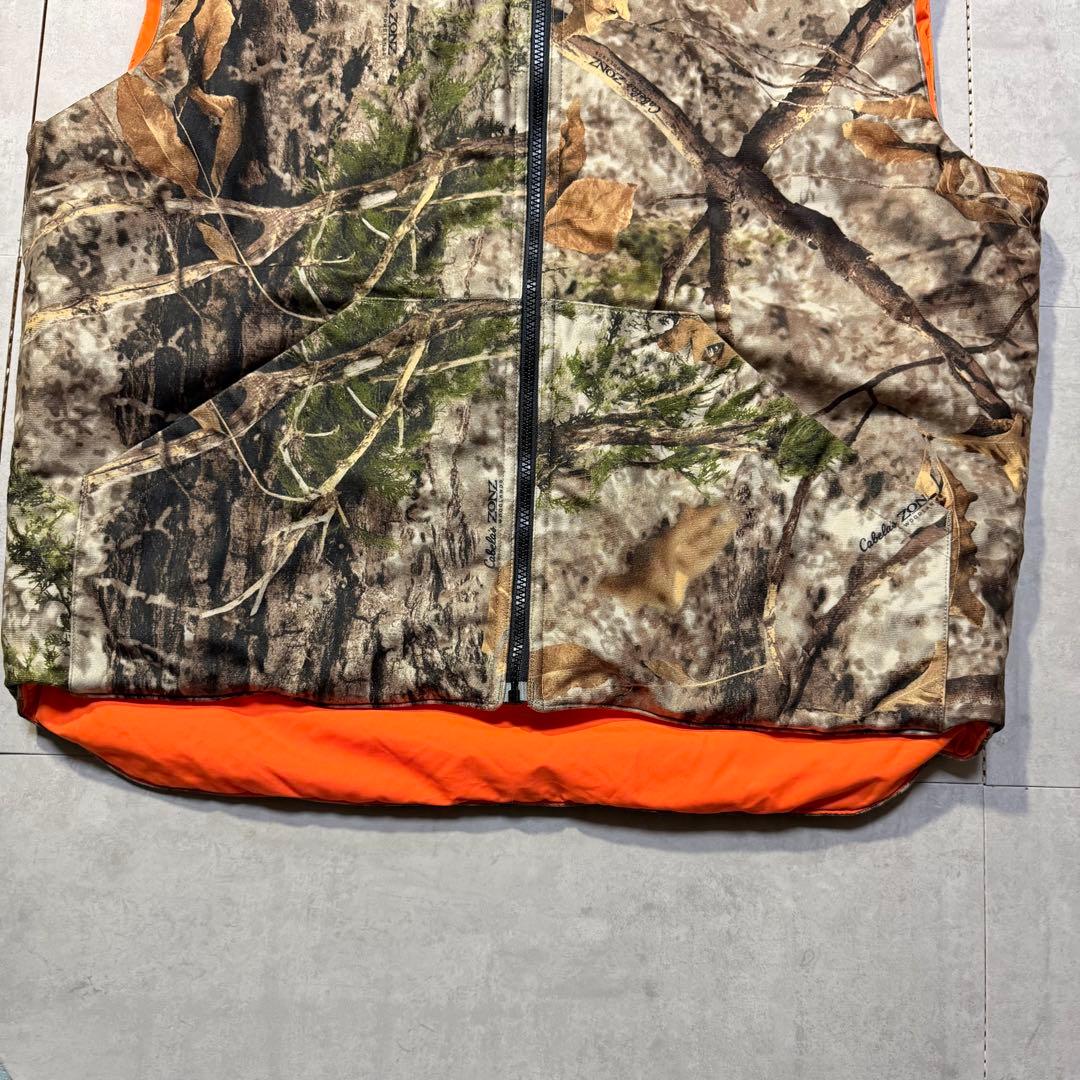 Cabela's カベラス リアルツリー リバーシブルベスト 刺繍ロゴ 中綿 L