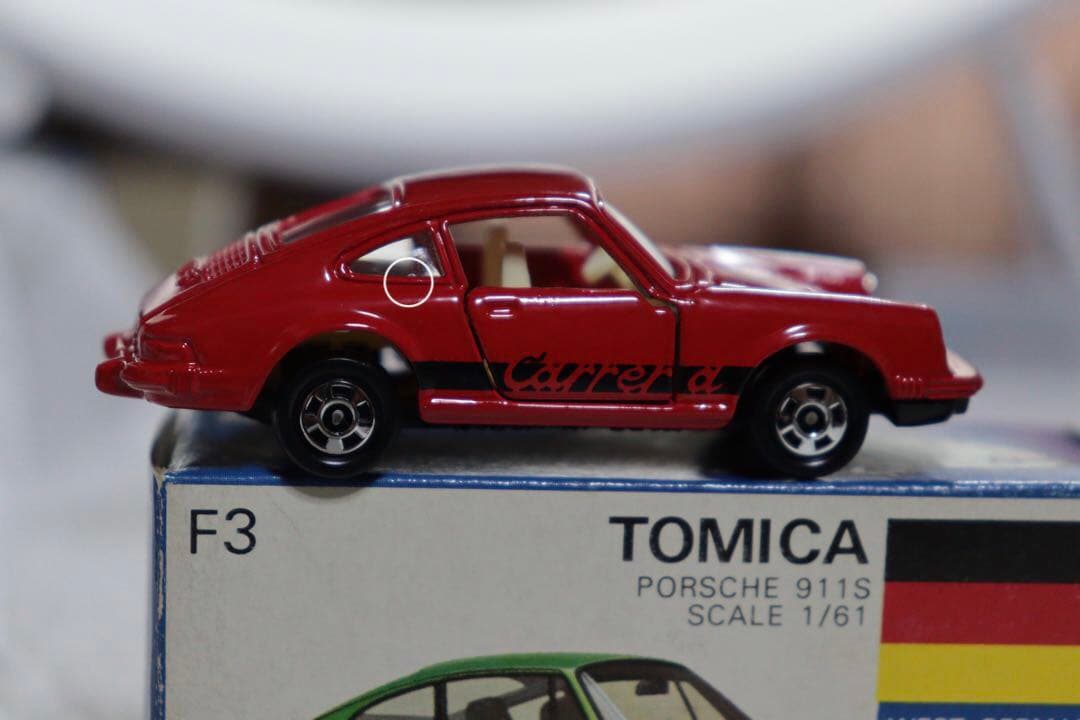 ポルシェ　911S 日本製　トミカ　F3 1976 外国車シリーズ　青箱