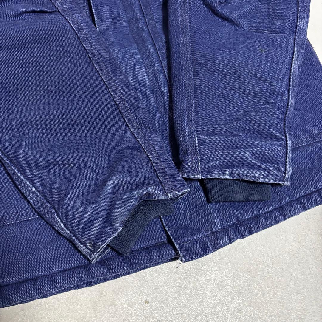 90s Carhartt ダック トラディショナル コート S ネイビー ワーク