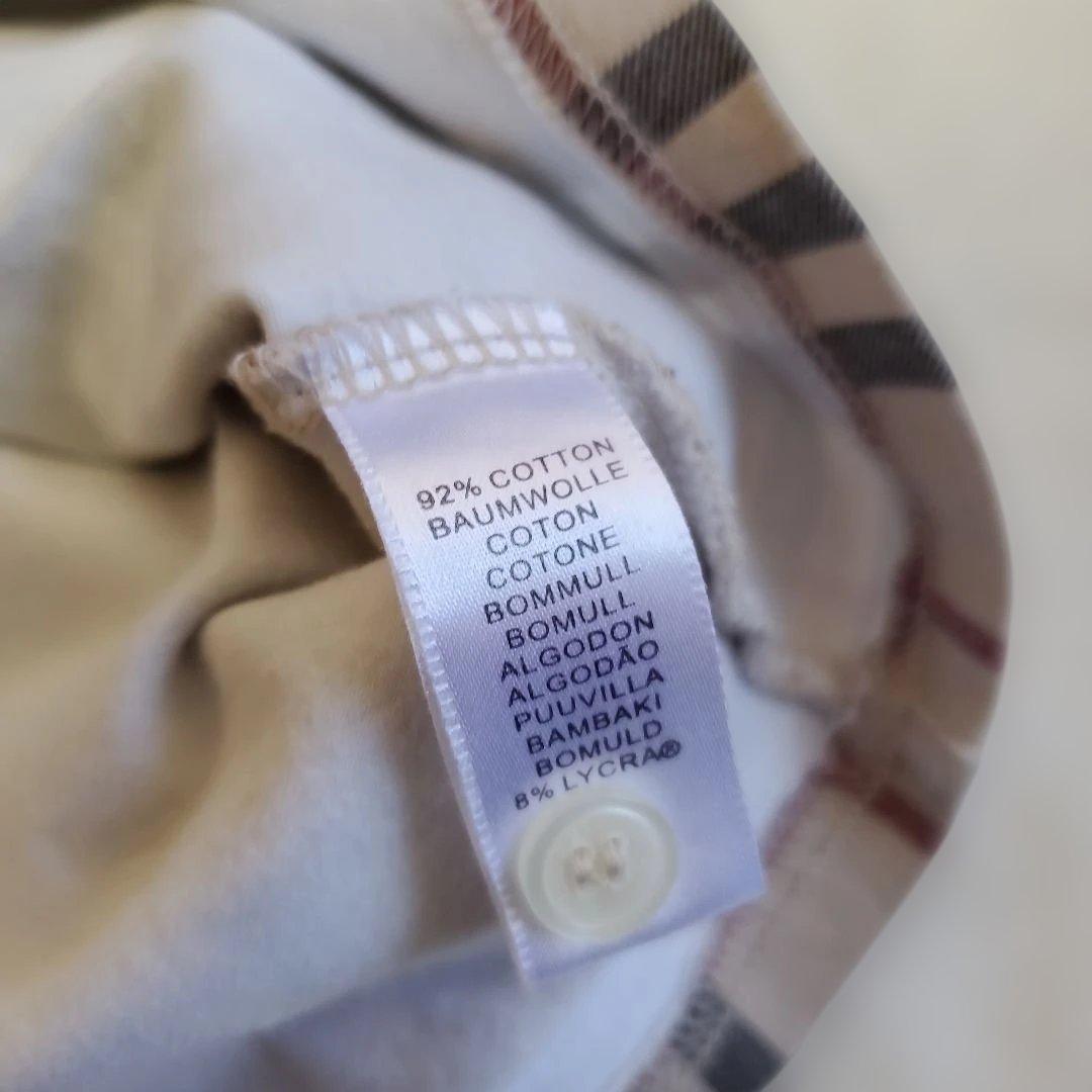 BURBERRY 　y2k 　ノバチェック 襟付き　平成ギャル　グランジ　S