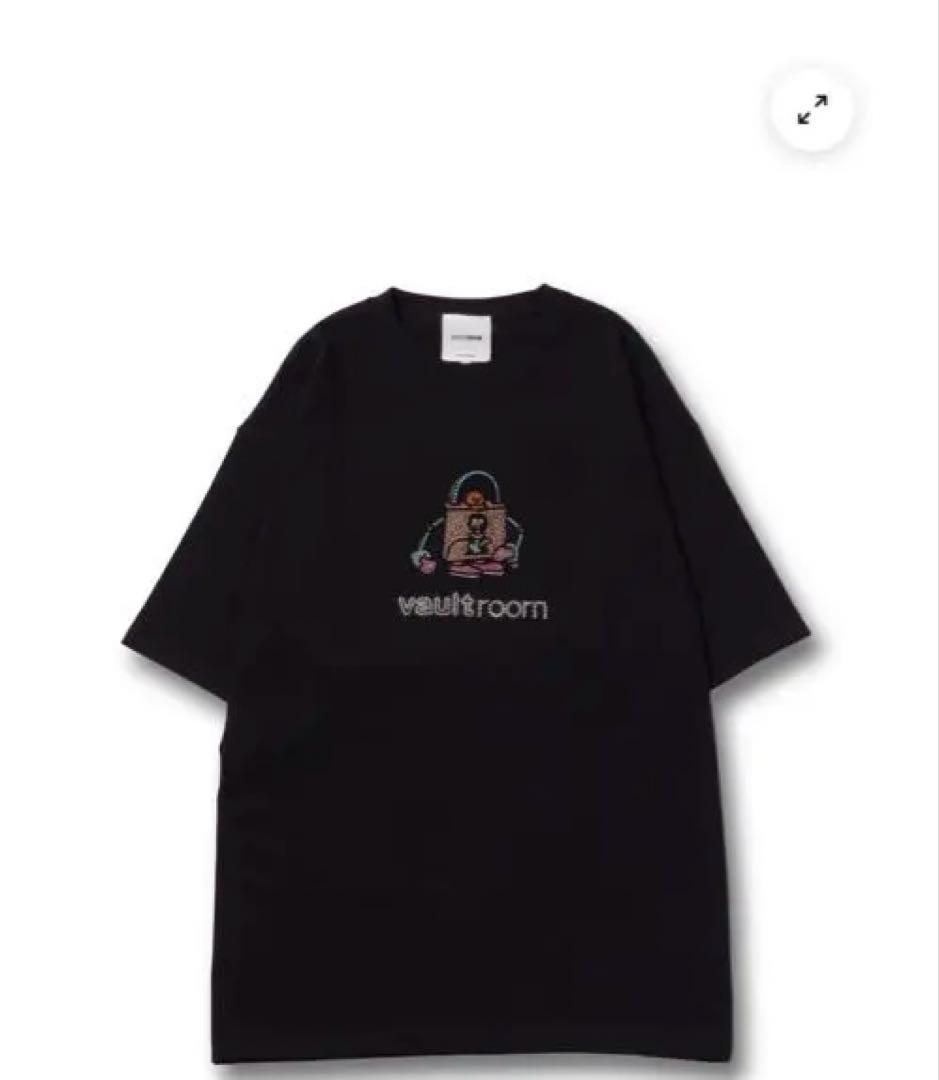 Vaultroom RHINESTONE LOGO TEE / BLK Lサイズ