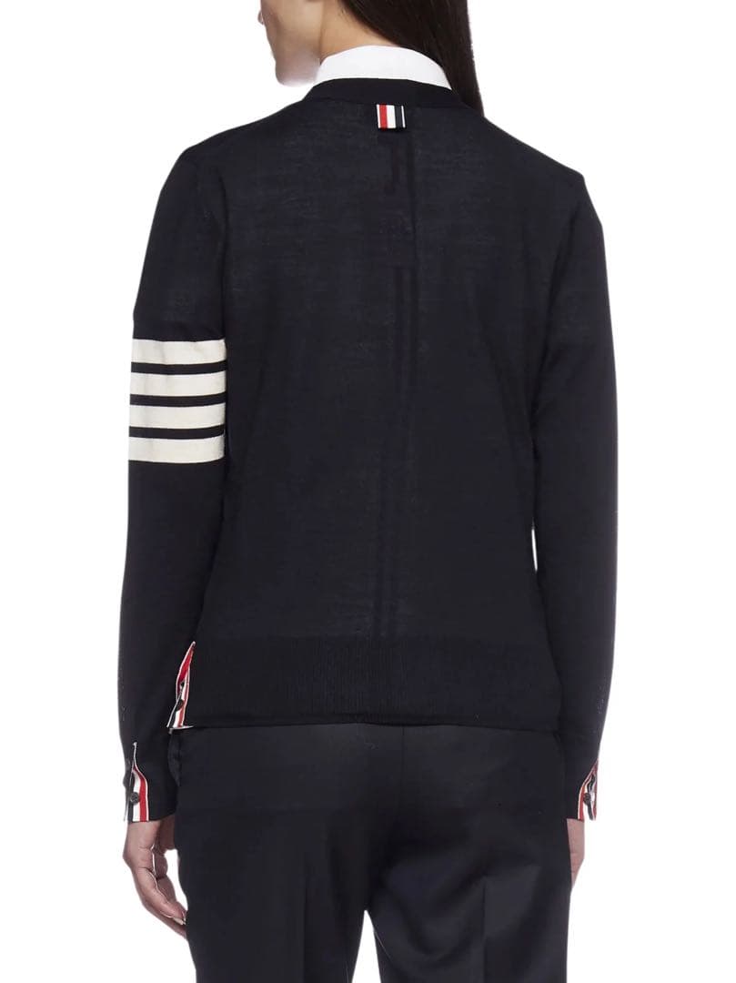 THOM BROWNE トムブラウン メリノウール 4bar カーディガン