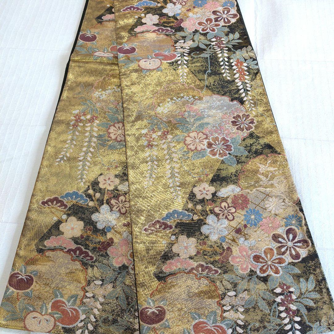 【振袖フルセット】豪華絢爛古典柄 極上振り袖 身丈158cm 全通柄袋帯成人式