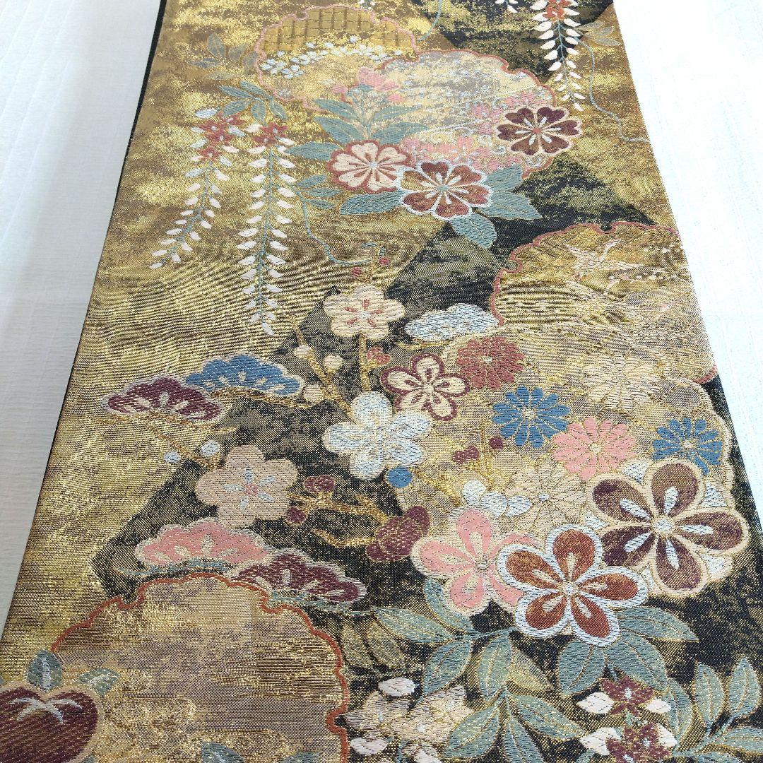 【振袖フルセット】豪華絢爛古典柄 極上振り袖 身丈158cm 全通柄袋帯成人式