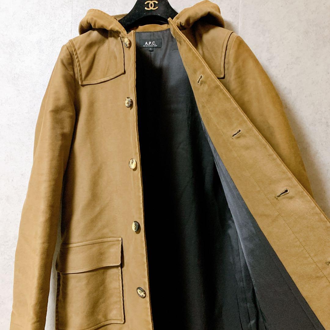 希少 美品 00s フランス製 A.P.C. フーデットコート アーカイブ