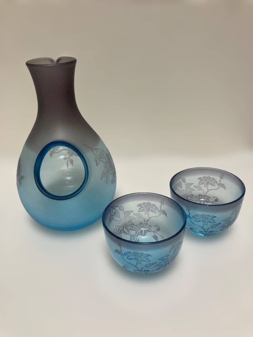 太武朗工房　手作り徳利とグラスセット