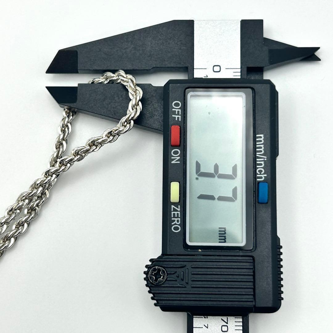 ティファニー　ツイスト　ロープ　ロング　ネックレス　旧ロゴ　シルバー　約77cm