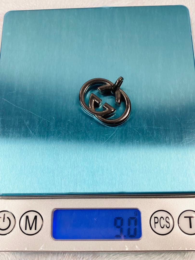【超美品】GUCCI ネックレス トップ925燻し加工＋社外チェーン