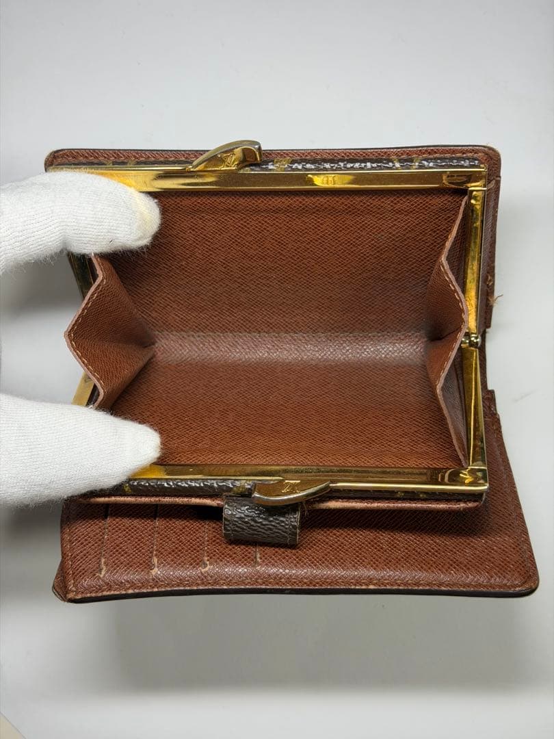 【正規品】ルイヴィトン がま口財布 モノグラム ポルトフォイユ ヴィエノワ