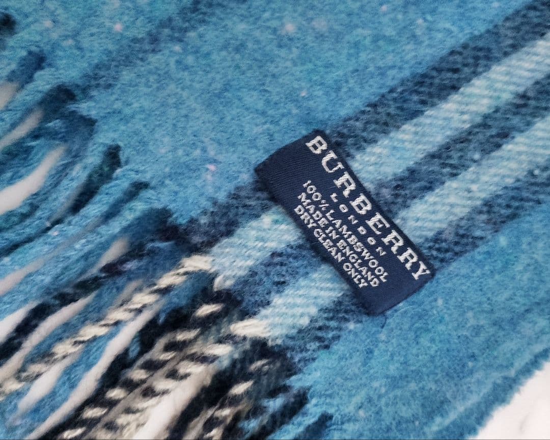 BURBERRY バーバリー　マフラー ブルー系