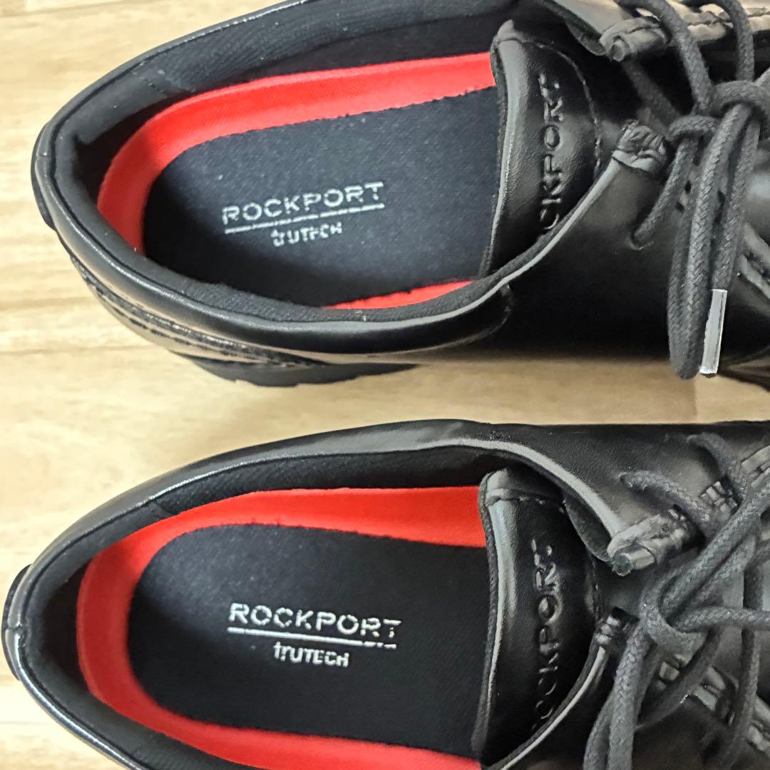 ロックポート ROCKPORT チロリアンシューズ 黒 27.5cm 本革