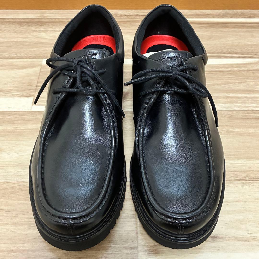 ロックポート ROCKPORT チロリアンシューズ 黒 27.5cm 本革