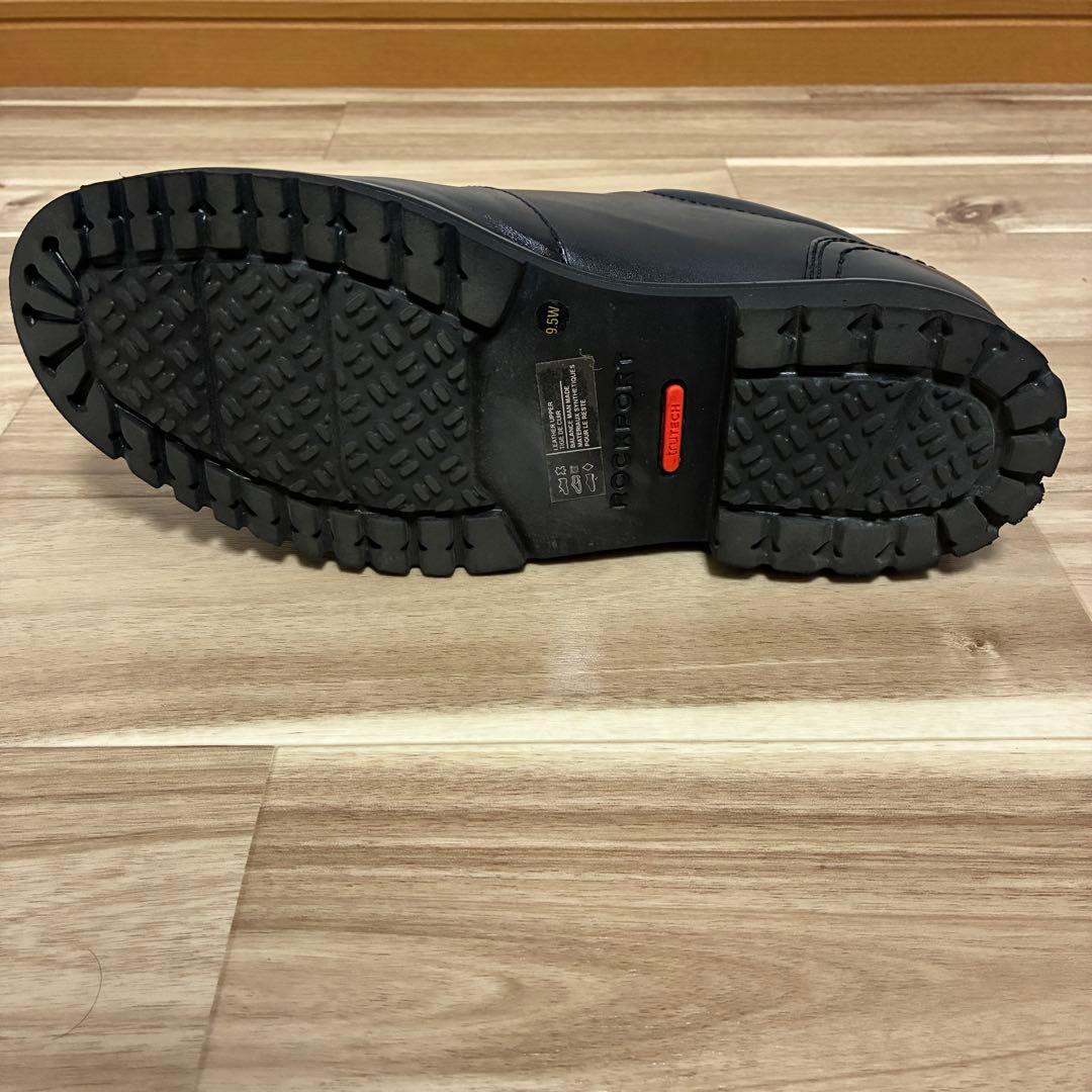 ロックポート ROCKPORT チロリアンシューズ 黒 27.5cm 本革
