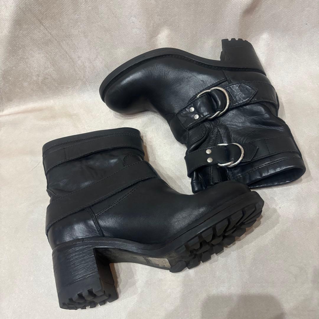 DIESEL ディーゼル ダブルストラップ エンジニア レザーブーツ 36