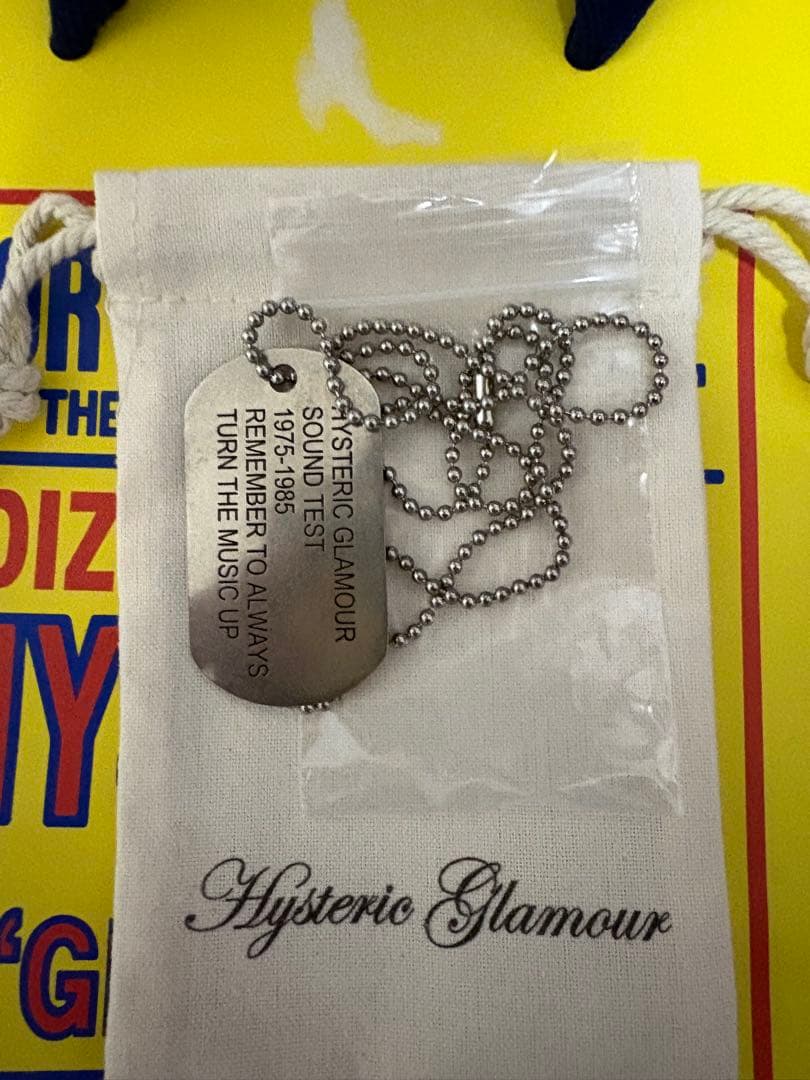 HYSTERIC GLAMOURドッグタグ ネックレス